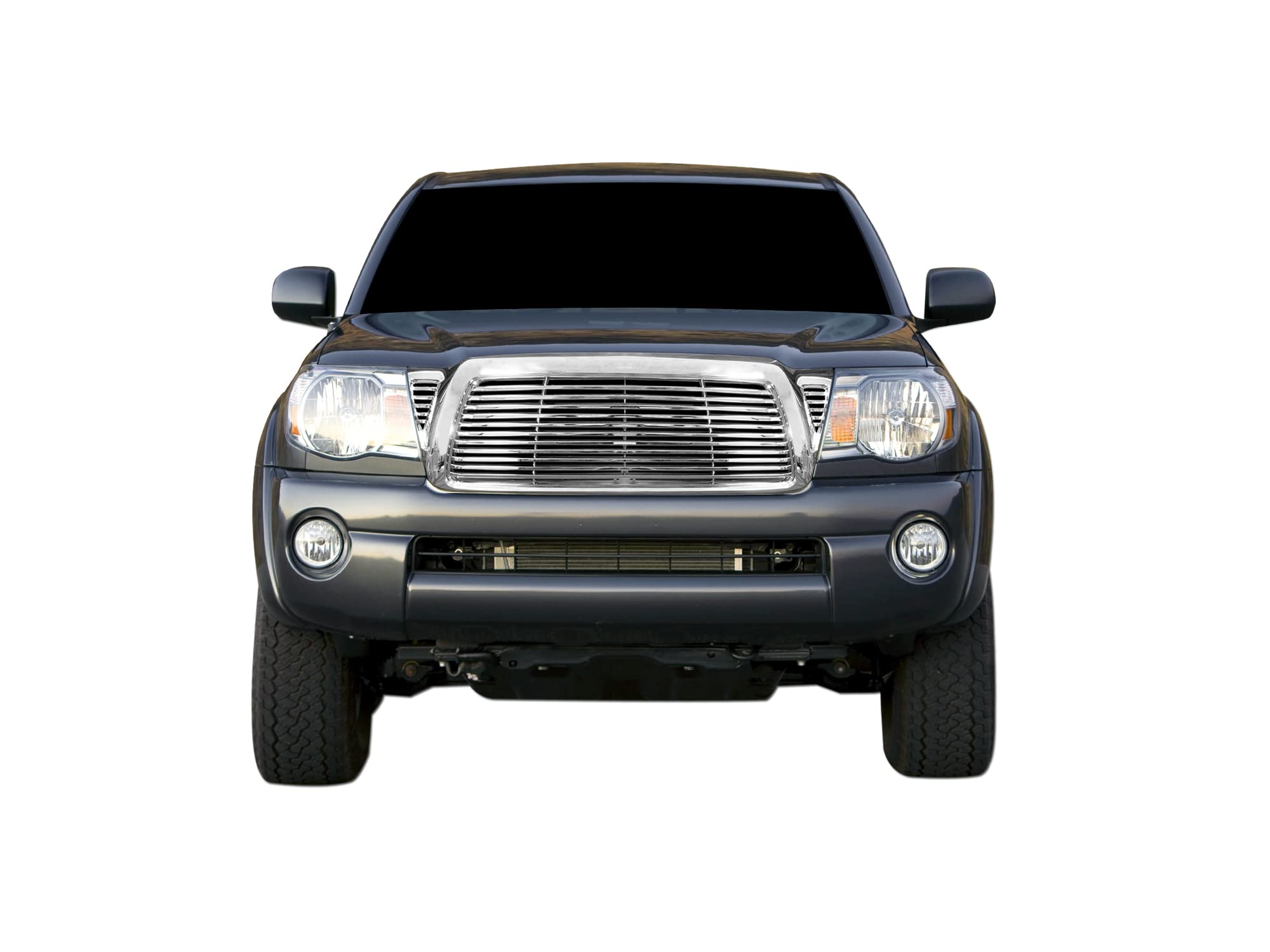 7150263 Armordillo USA Horizontal Front Hood Grille - Polished Fits 2005-2011 Toyota Tacoma