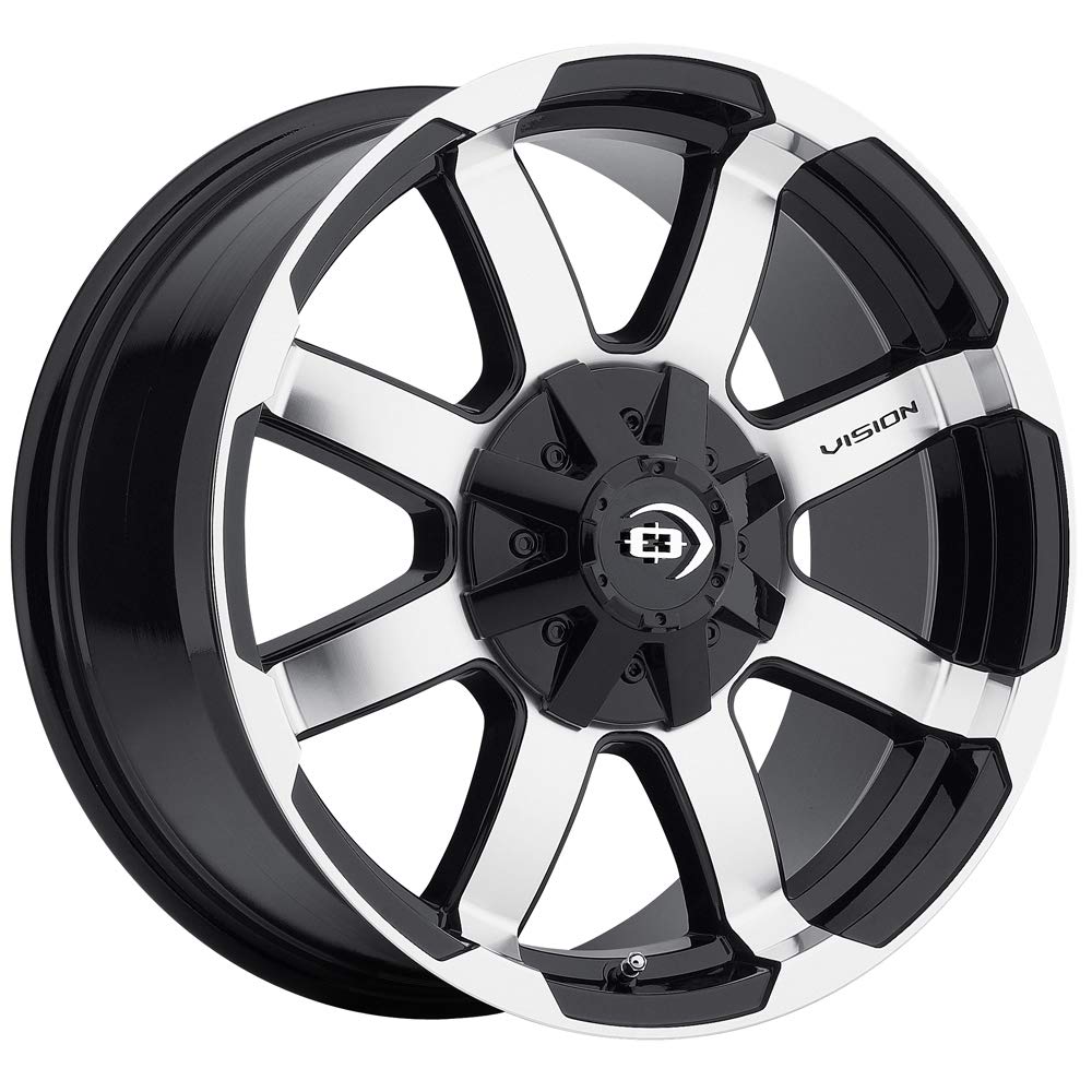 Valor Vision 413 Gloss Black Machined Face Wheel with Machined Finish (17x8.5"/6x135mm)
