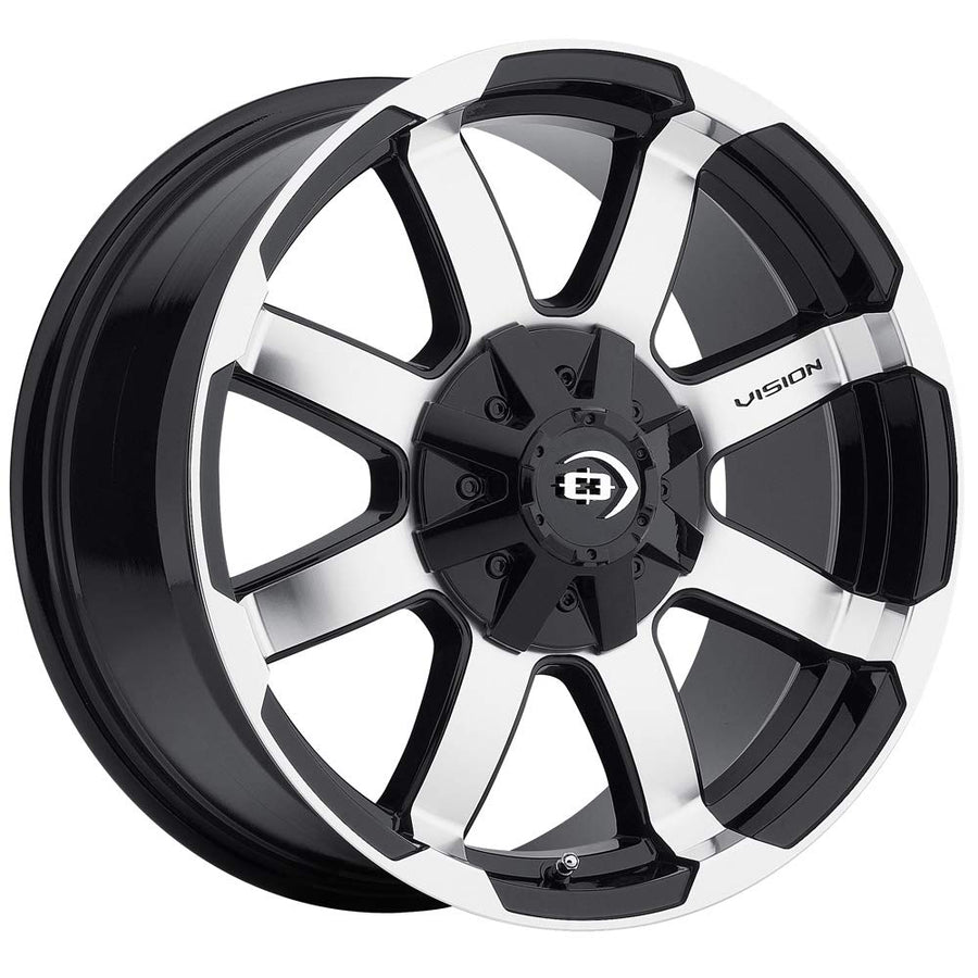 Valor Vision 413 Gloss Black Machined Face Wheel with Machined Finish (17x8.5"/5x139.7mm)