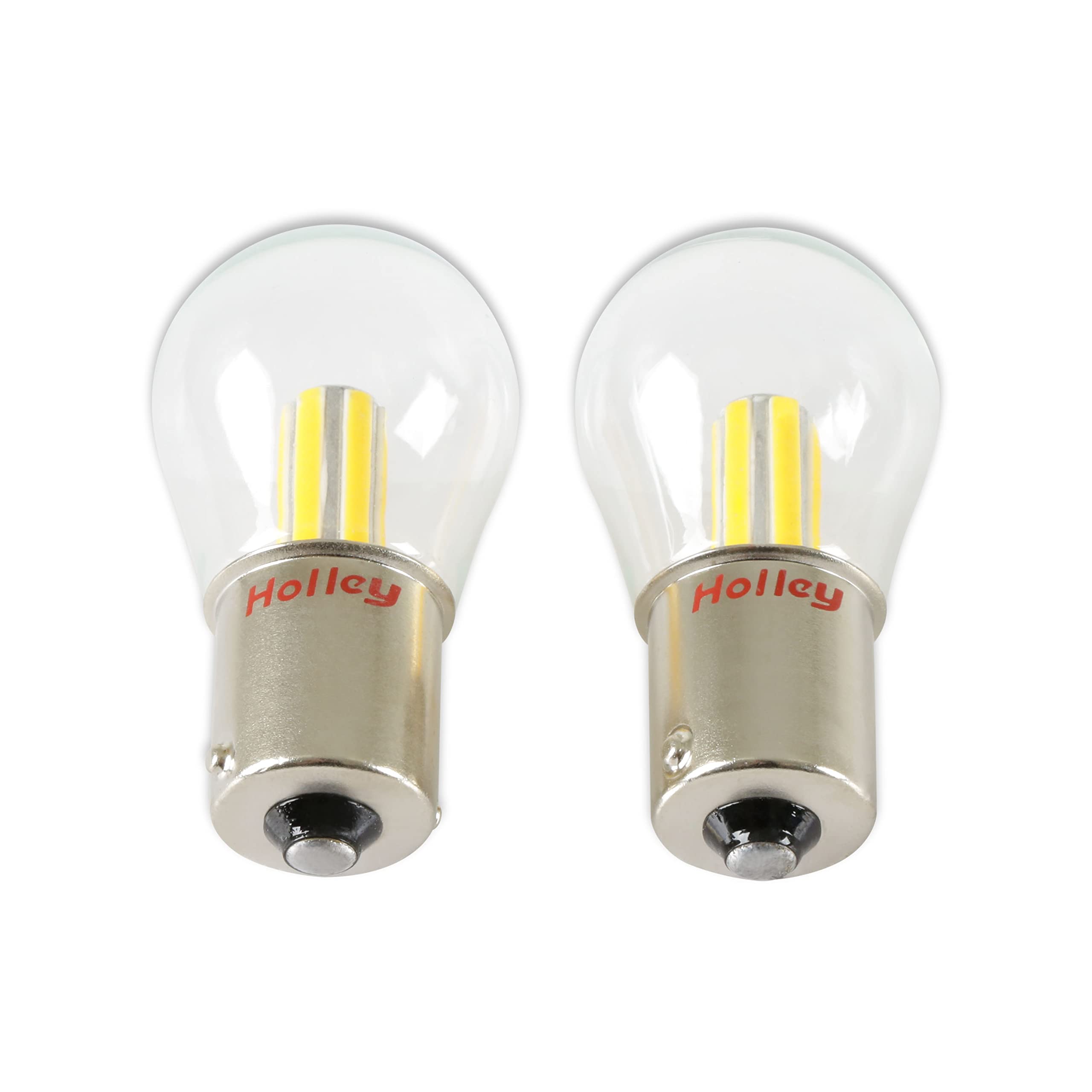 Holley HLED05 RetroBright LED Bulbs - Turn Signal 1156 - Classic White - Pair