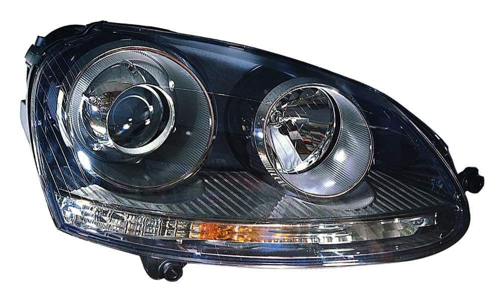 Volkswagen Passenger Side Replacement Headlight Unit Depo 341-1124R-USH3 without Bulb