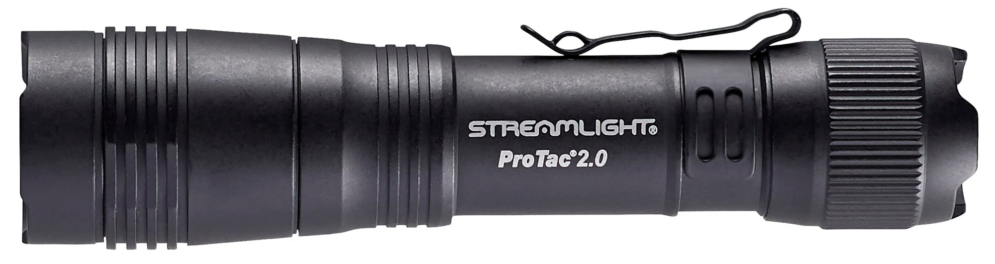ProTac 2.0 Streamlight 2000-Lumen 17300-Candela Rechargeable Tactical LED Flashlight with USB C Cable, and Holster, Box, Black