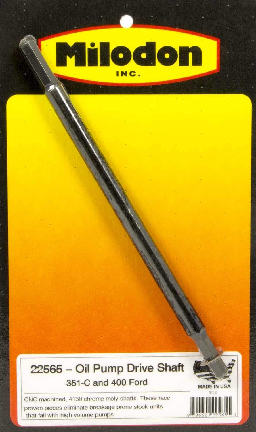 Milodon 4130 Chrome Moly Oil Pump Drive Shaft 22565 for Ford Cleveland 351
