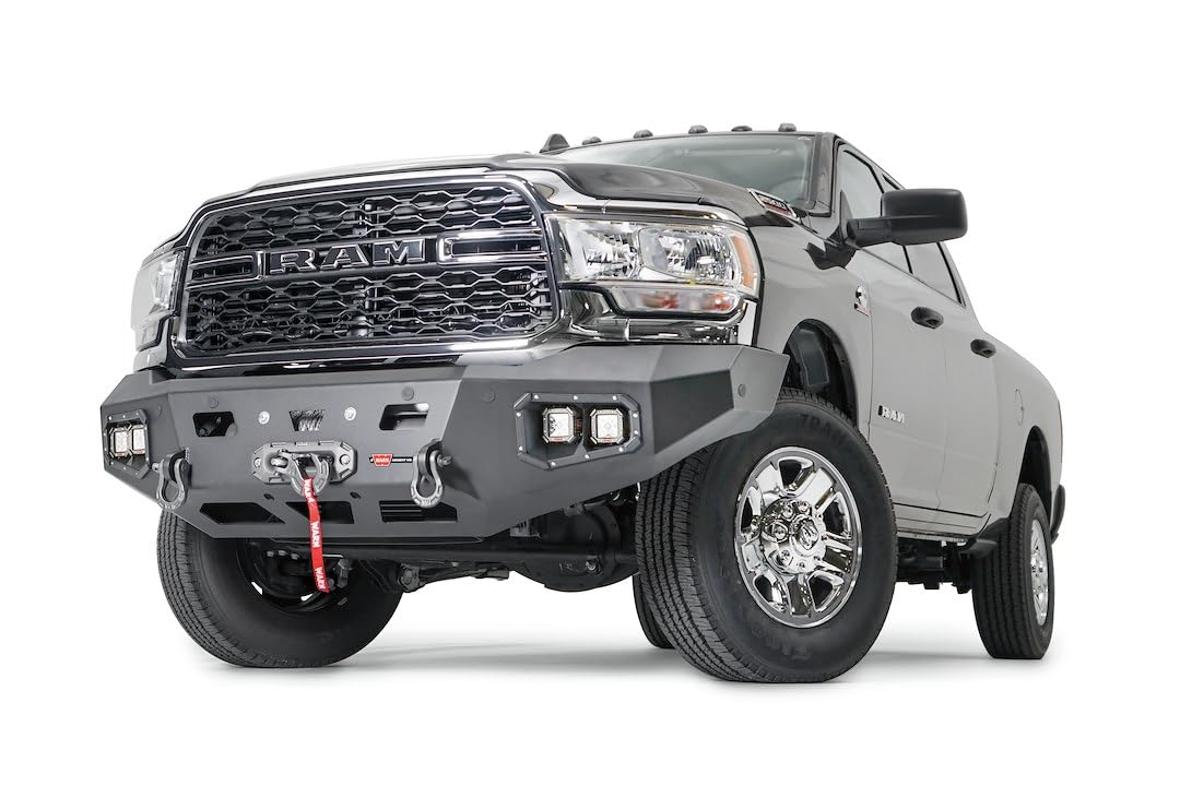 Ascent HD WARN 107001 Front Bumper, Fits: Dodge Ram 2500/3500/4500/5500 (2020-2021), Black