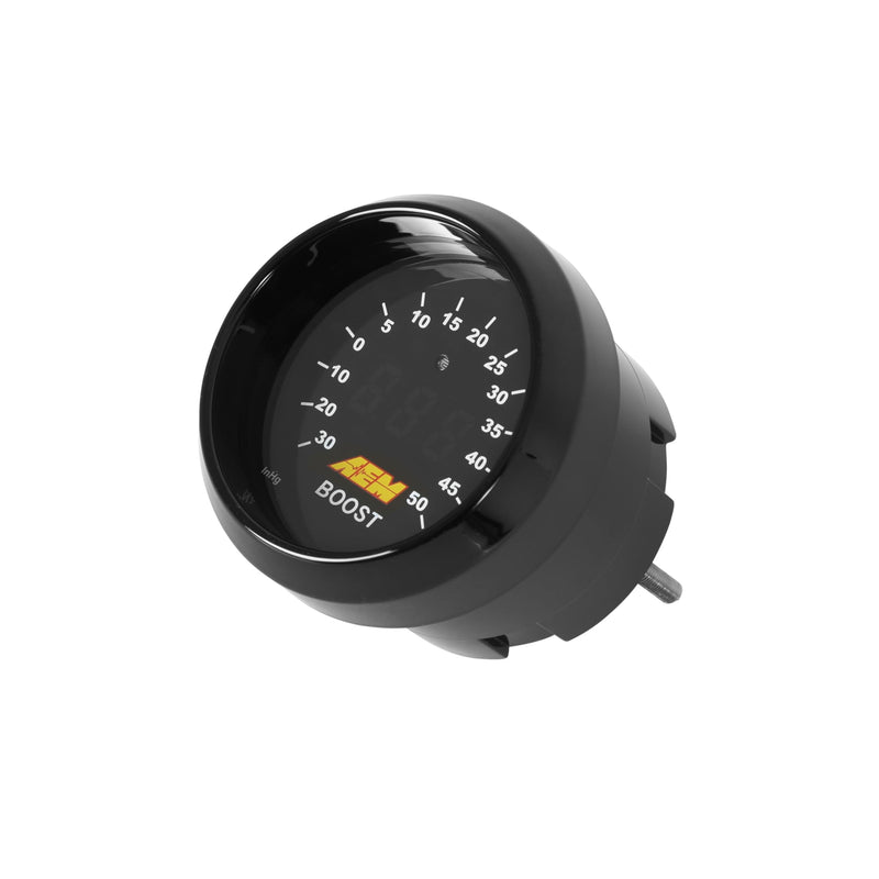 30-4408 AEM -30-50 PSI Boost Gauge