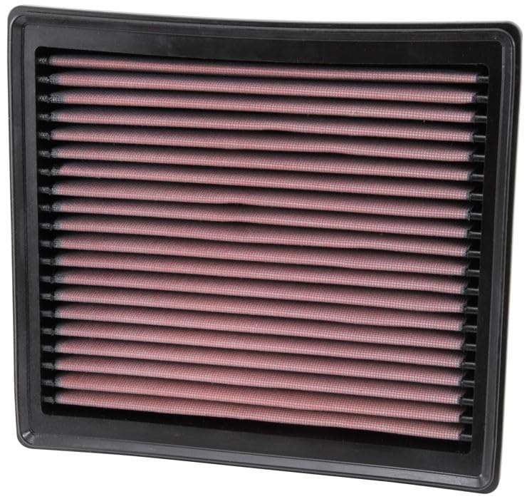 High-Flow K&N Original Lifetime Engine Air Filter: Increase Power: Premium, Washable: Compatible with 2013-2024 RAM: 2500, 3500, 4500, 5500, 33-5005