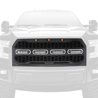 Revolver Series LED Grille Mild Steel Black Chrome Studs 1 Pc Replacement 6515741