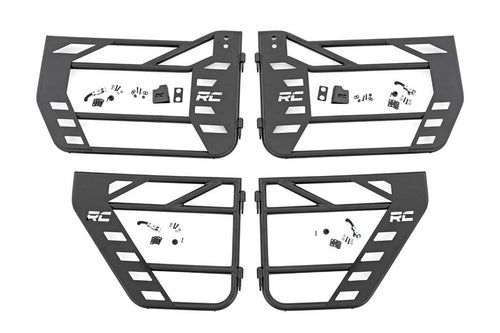 Steel Tube Doors Rough Country for 2007-2018 Jeep Wrangler JK/JKU - 10588