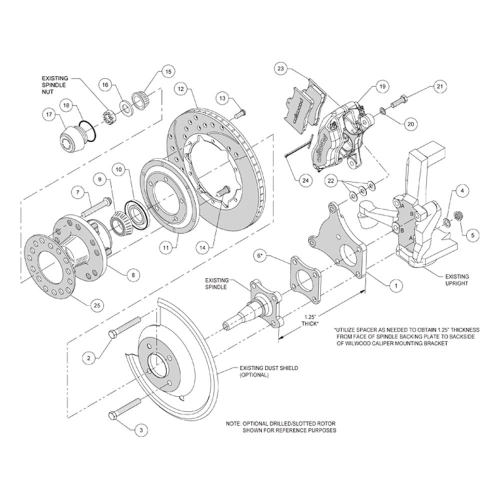 Red FDLI Front Kit,11.00"