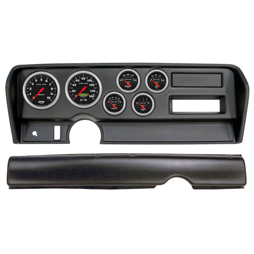 AutoMeter Dash Kit Direct Fit, (3 3/8" X2, 2 1/16" X4), Pontiac GTO No Ac 70-72, Sport-Comp (2914-11)