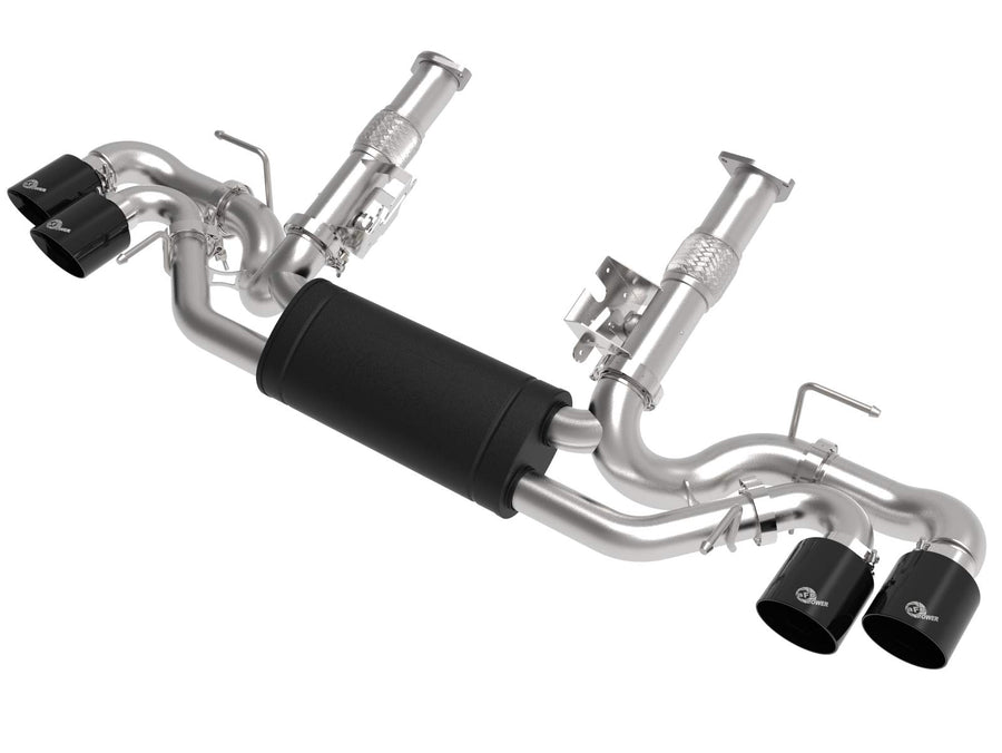 MACH Force-Xp Cat-Back Exhaust System aFe Power for 2020 Chevrolet Corvette, 2-1/2", 304 Stainless Steel, Black Tips
