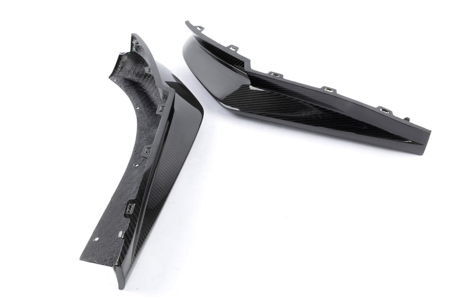 Dinan Rear Side Splitters D980-0048 - Gloss Twill Carbon Fiber - Pair