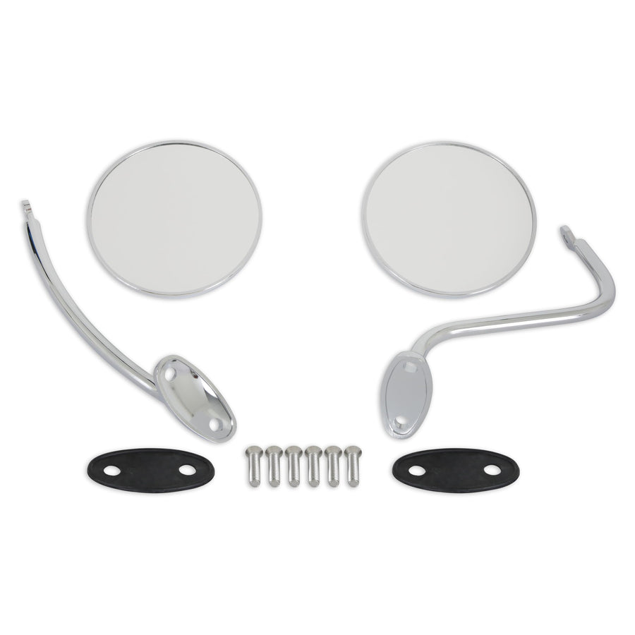 Mirror Set Brothers Trucks COMS1RS-2 Chrome/Stain Round/Smooth