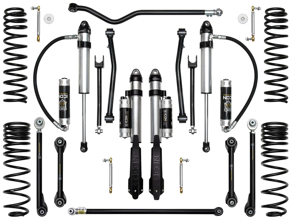 2.5" Lift, ICON Stage 8 Suspension System, Tubular UCA, Compatible with 2020-Up Gladiator, K22108T