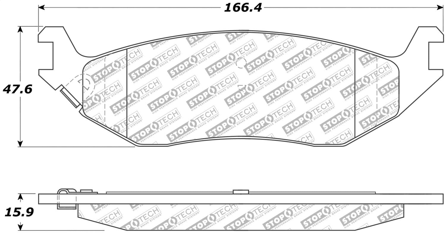 Brake Pads StopTech 305.08980 Street Select with Hardware