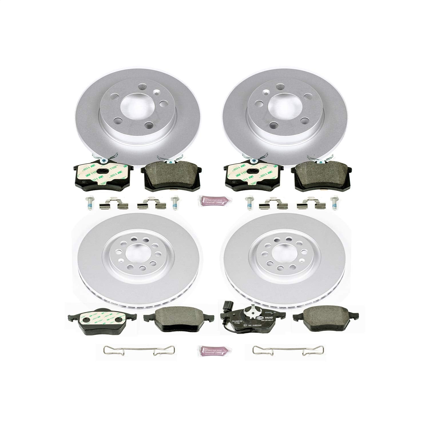 Euro-Stop Power Stop ESK2795 Brake Kit Front and Rear For Audi TT Quattro 2000-2006 [Model Specific]