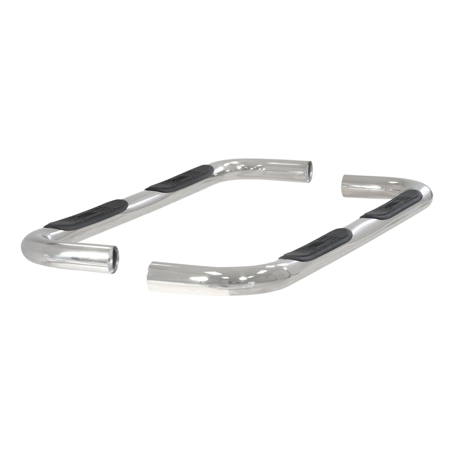 3-Inch Round ARIES Polished Stainless Steel Nerf Bars, No-Drill, Fits Select Toyota Tundra