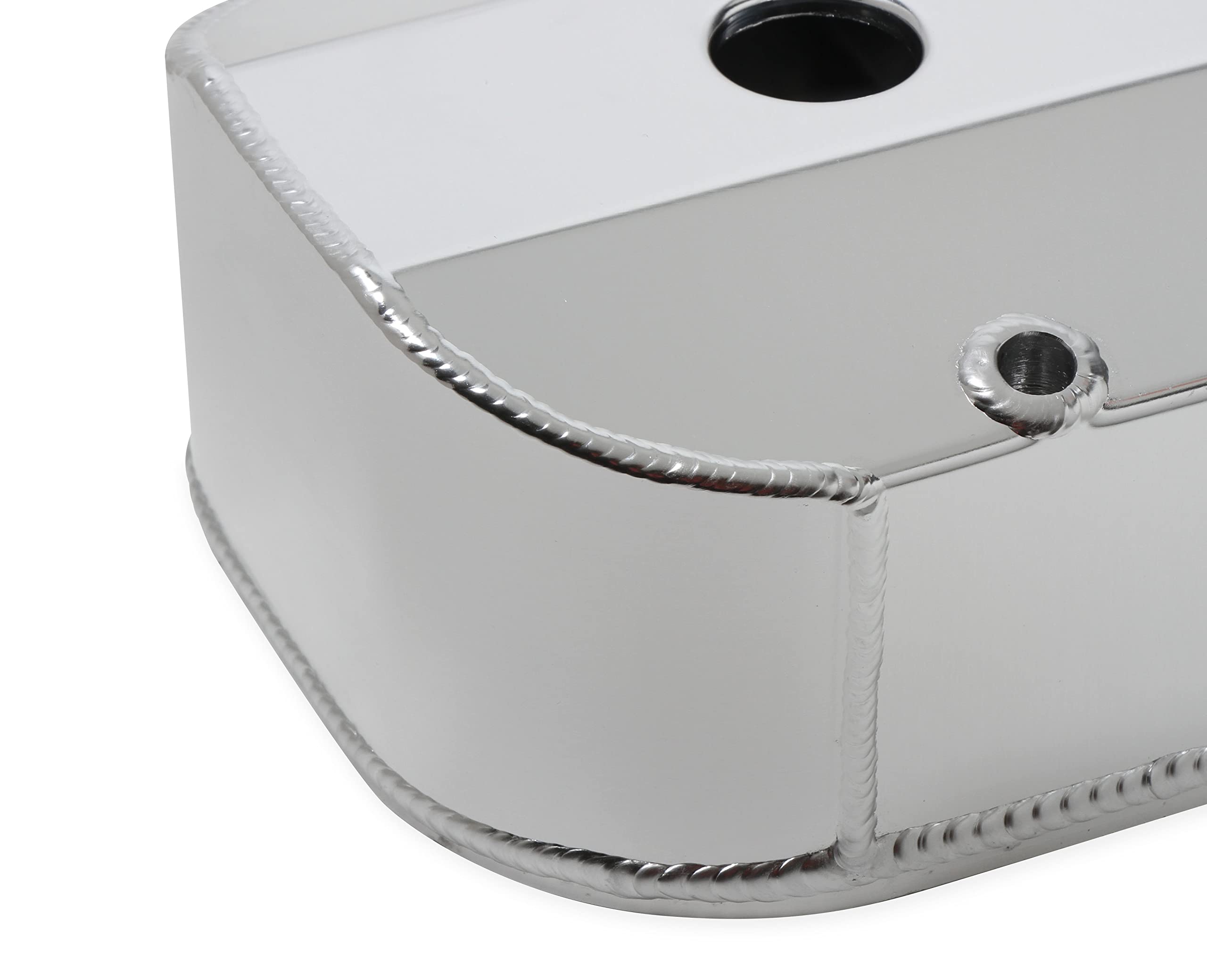 Quick Fuel Fabricated Aluminum Valve Cover-Silver Finish 128-22QFT