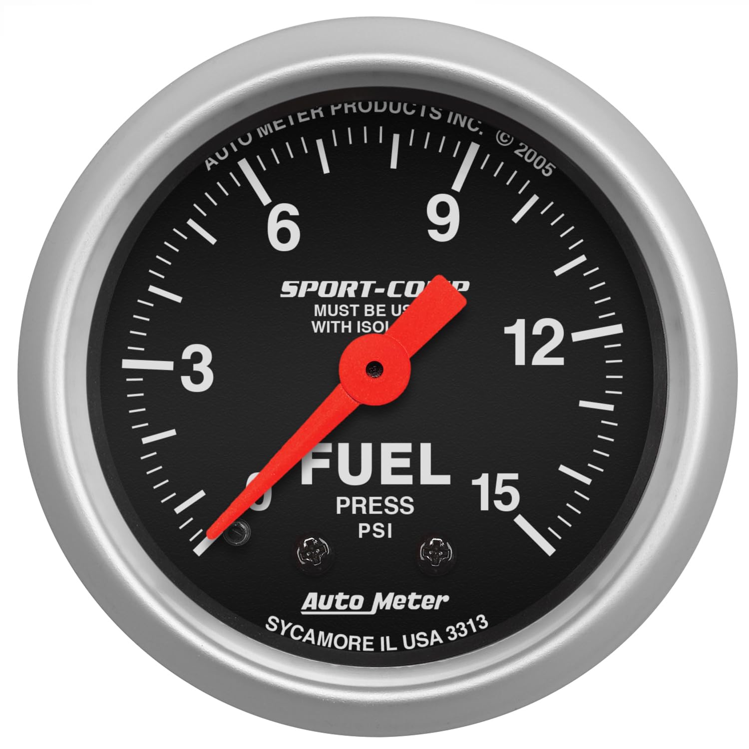Auto Meter Sport-Comp 3313 Mechanical Fuel Pressure Gauge