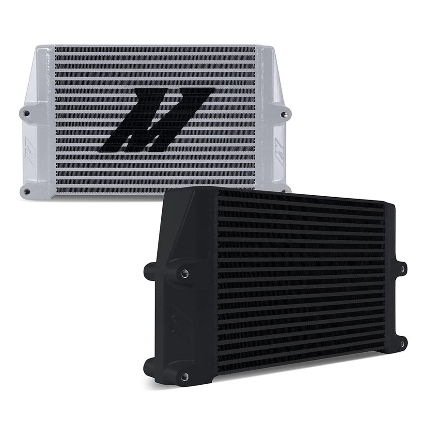 Mishimoto Universal Heavy-Duty Bar-and-Plate Oil Cooler, MMOC-SSO-10SL, 10" Core, Same-Side Outlets, Silver