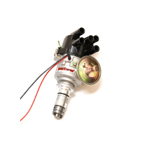 Pertronix Flame-Thrower D176609 Plug and Play Vacuum Advance Side Cap Cast Electronic Distributor with Ignitor Technology for British 4 Cylinder Engine