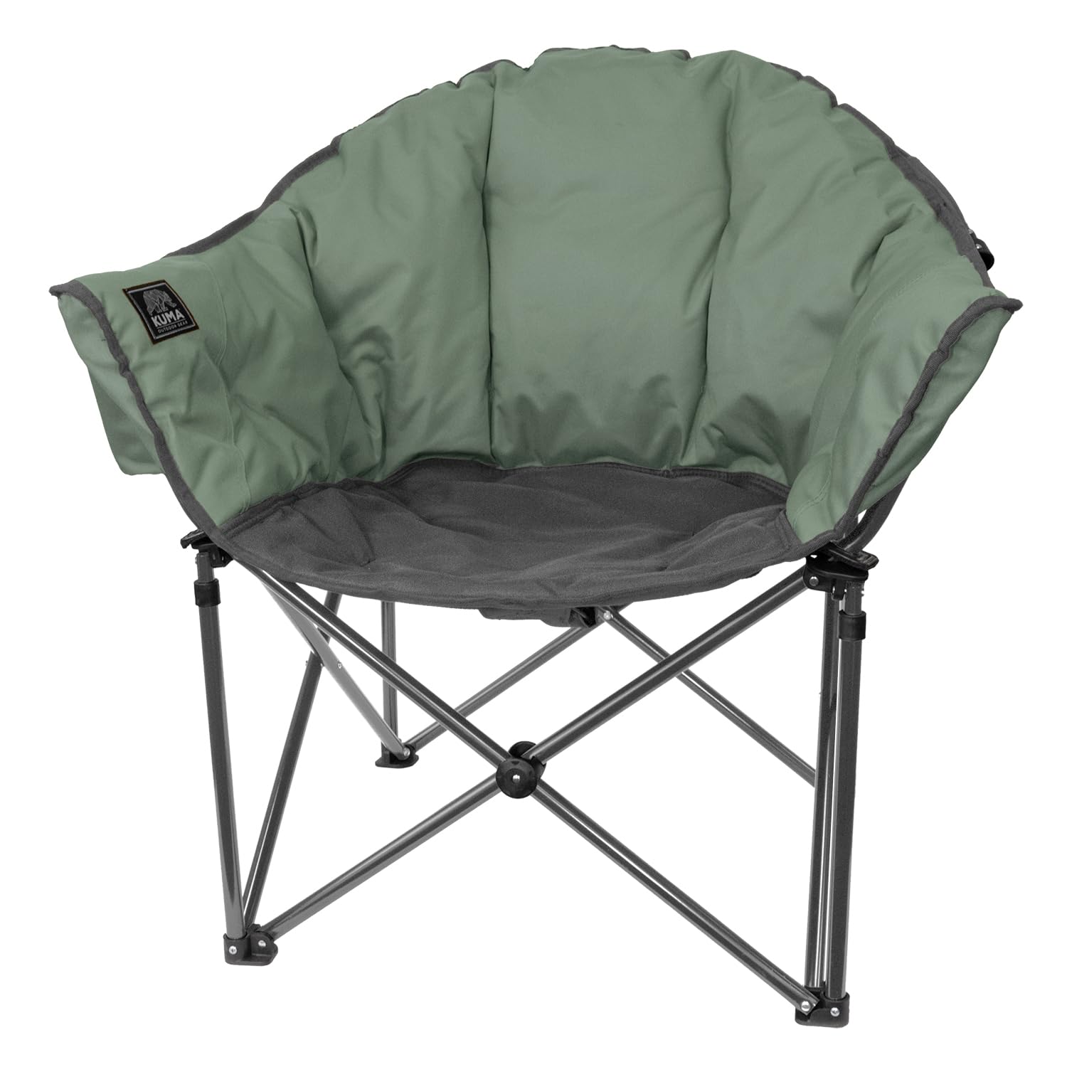 Kuma Lazy Bear Outdoor Gear Chair, Sierra/Black, 433-KM-LBCH-SB