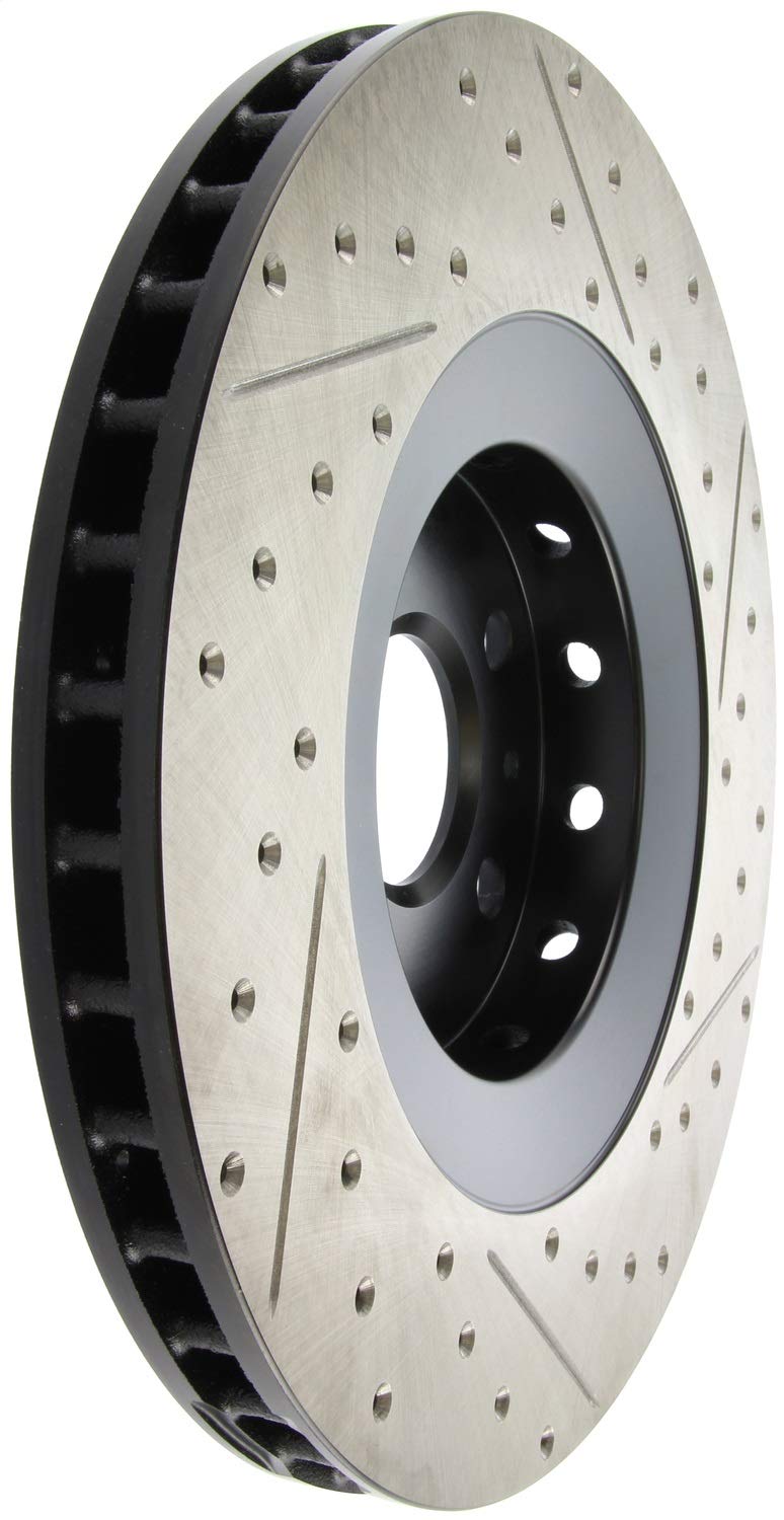 Front Right StopTech 127.62128R Drilled and Slotted Automotive Replacement Disc Brake Rotor Fits Select 2009-2015 Cadillac CTS