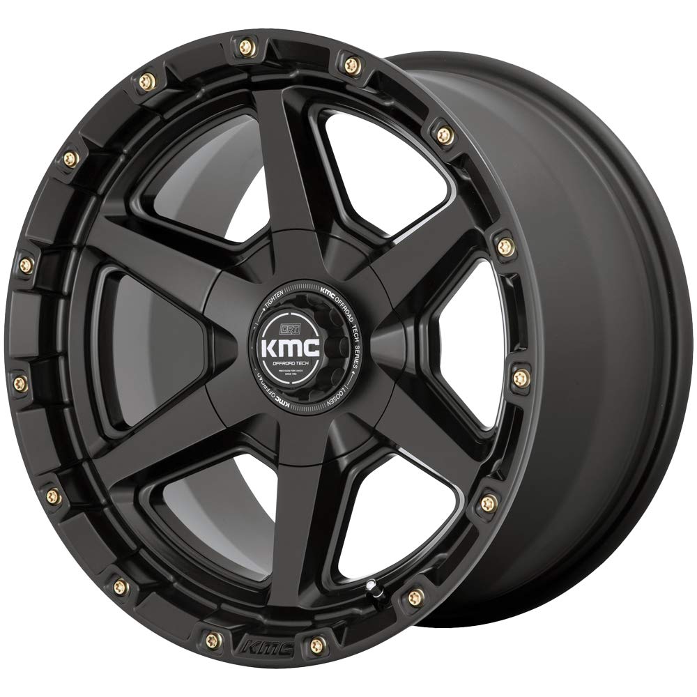 KMC Wheels Signal KM101 Satin Black Wheel with Aluminum (20 x 9. inches /6 x 135 mm, 18 mm Offset)