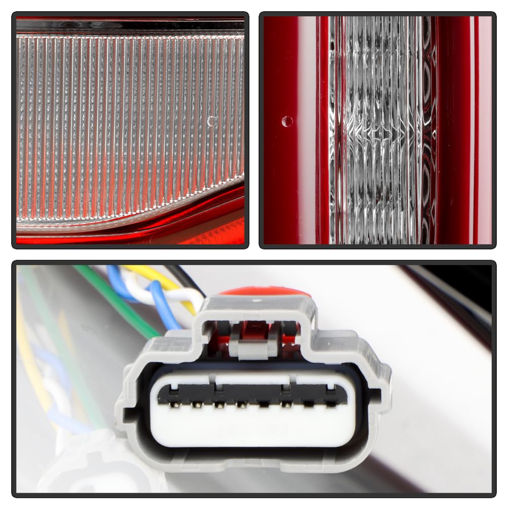 Dodge Ram 2500 Spyder (POE) 19-24 w/Blind Spot Detection Ready (No Module) Red Bezel LED Tail Light - OE Left