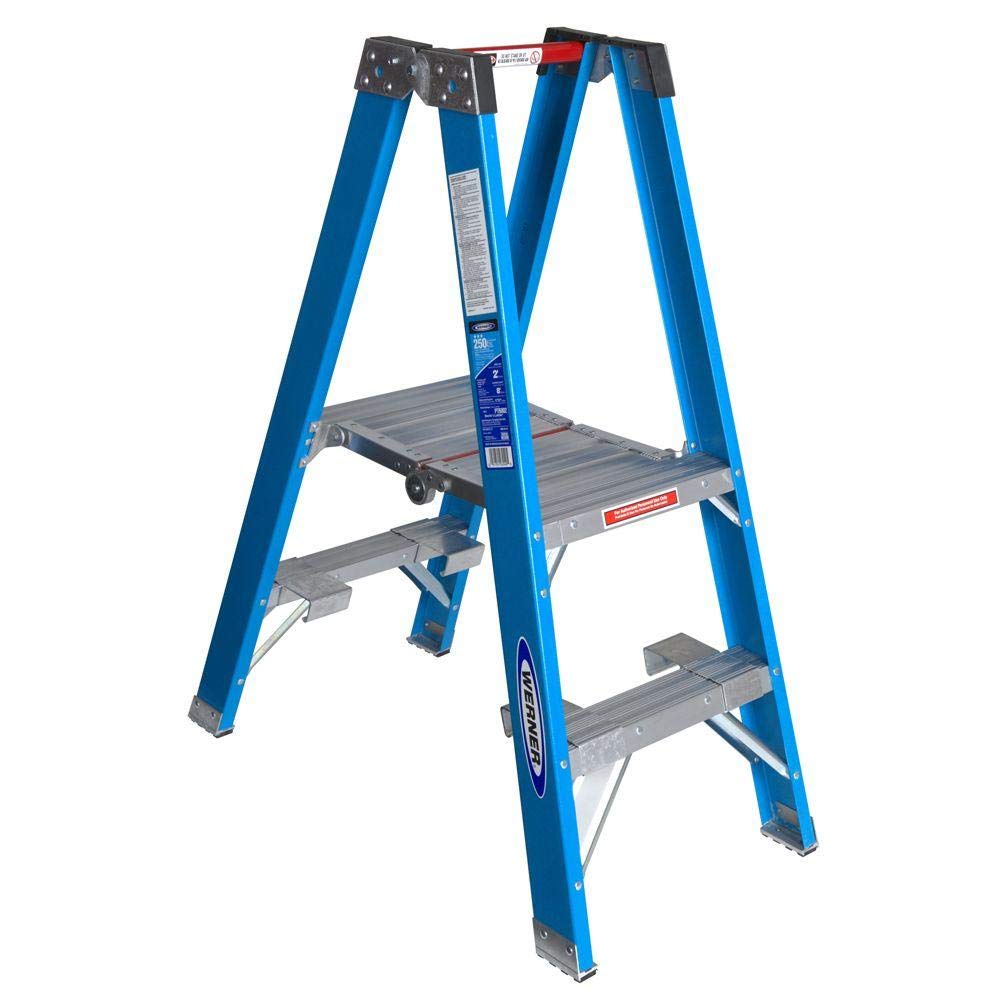 Twin Werner Platform Ladder, Fiberglass (PT6003)