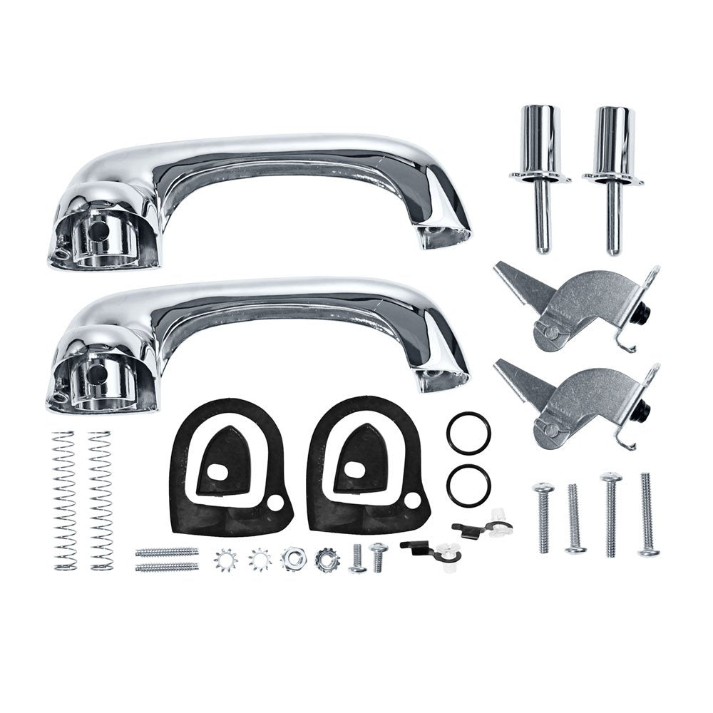 Polished Chrome Scott Drake C9ZZ-6222404-5P Show-Quality Door Handles