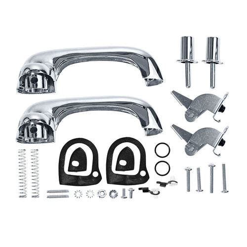 Polished Chrome Scott Drake C9ZZ-6222404-5P Show-Quality Door Handles