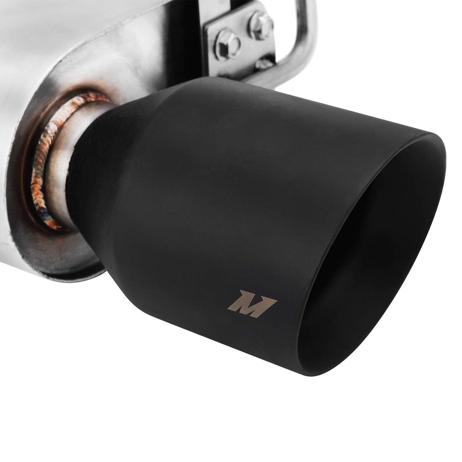 Mishimoto Street MMEXH-MUS8-15ASBK Exhaust Fits Ford Mustang GT 2015+ Black Tips