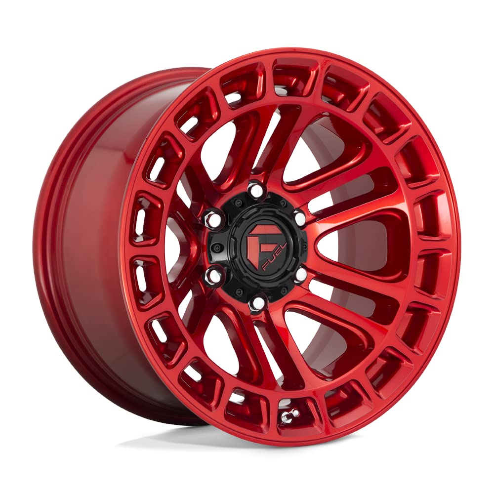 1PC Fuel D719 17X9 6X135 GL-RED-MACH -12MM - D71917908945