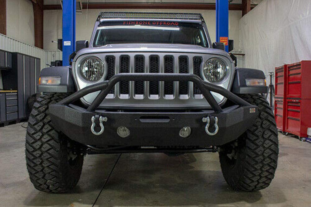 JL Fishbone Mid Width Winch Bumper