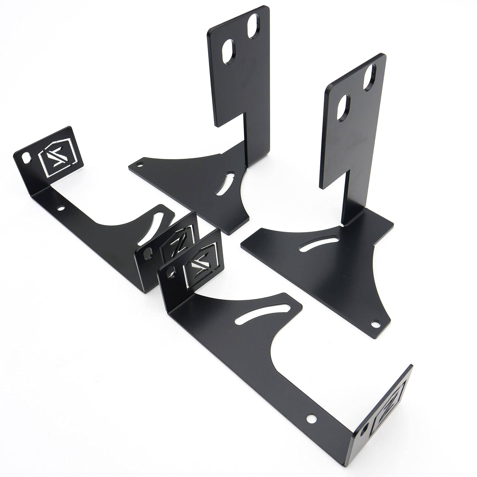 ZROADZ LED Mounting Bracket & Kit Under Rear Bumper - Compatible w/ 2008-2016 Ford F-250, F-350, F-450, F-550 - with (2) 6 Inch ZROADZ LED Lights (Included) with Wiring Harness - PN Z385461-KIT, Black