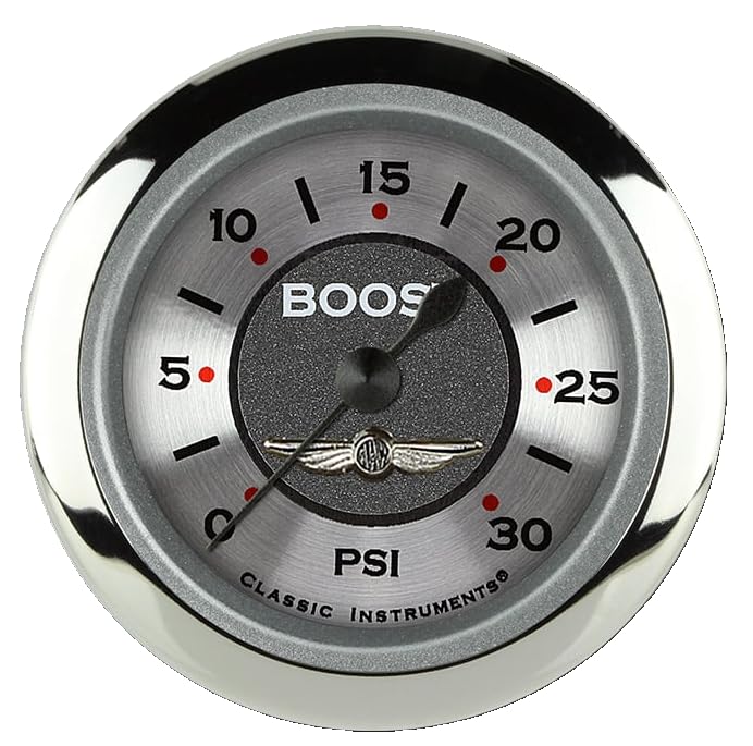 AW142SRC Classic Instruments All American 2 1/8" Boost Gauge 30 PSI Electric