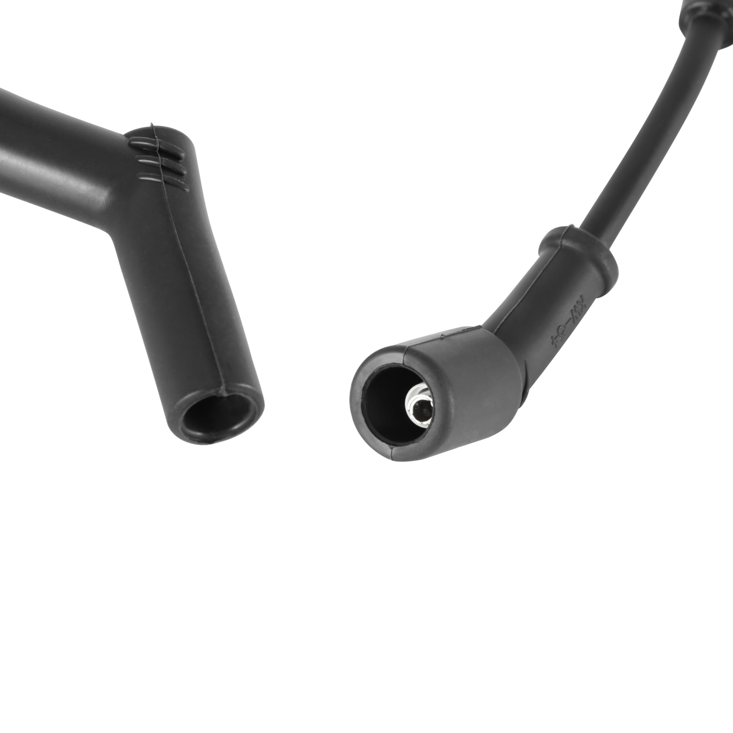 Spark Plug Wire Set Holley EFI 561-100 - Black with Black 45 degree boots