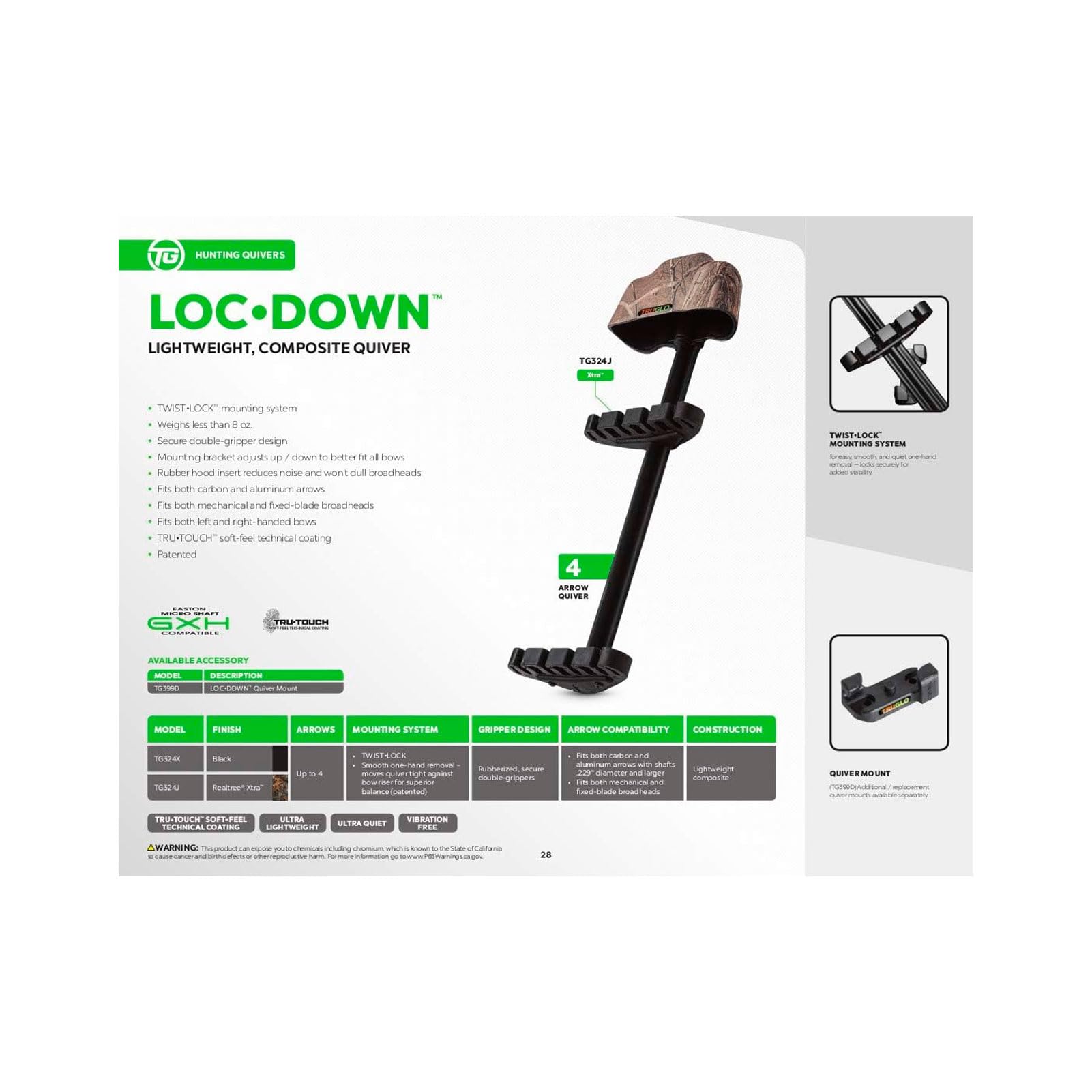 4-Arrow TRUGLO Loc-Dwn Quiver Blk