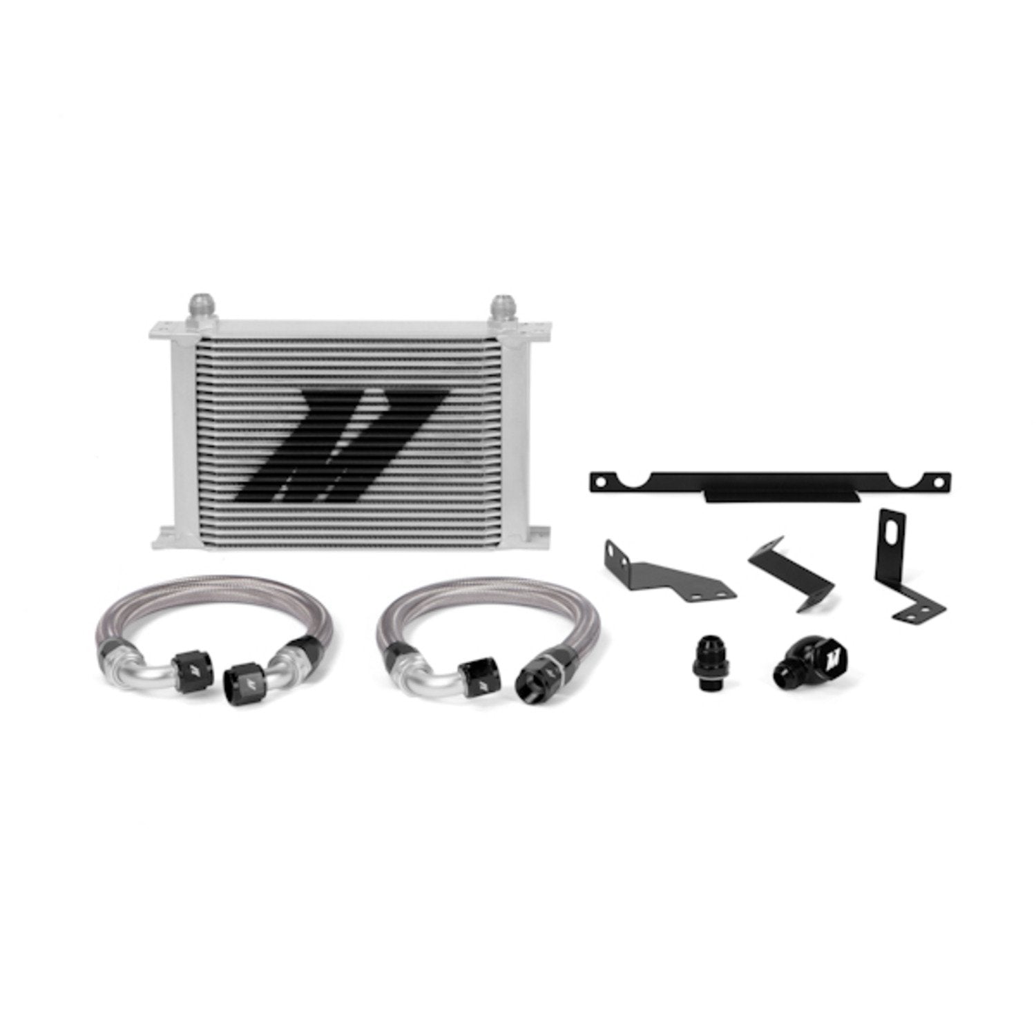Mishimoto Oil Cooler Heat Exchanger Kit MMOC-EVO-01 Fits Mitsubishi Lancer Evo 7/8/9 2001-2007 Silver