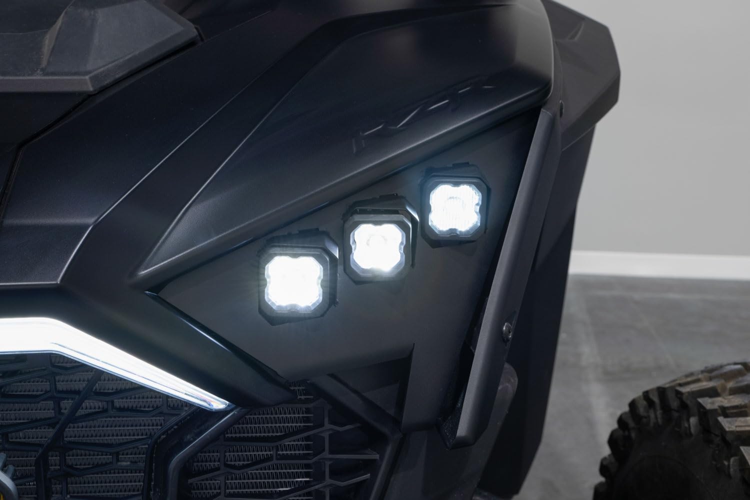 Diode Dynamics LED Headlight Kit SSC1 compatible with Polaris RZR Pro 2020-2023, Bracket & Wiring Harness Only
