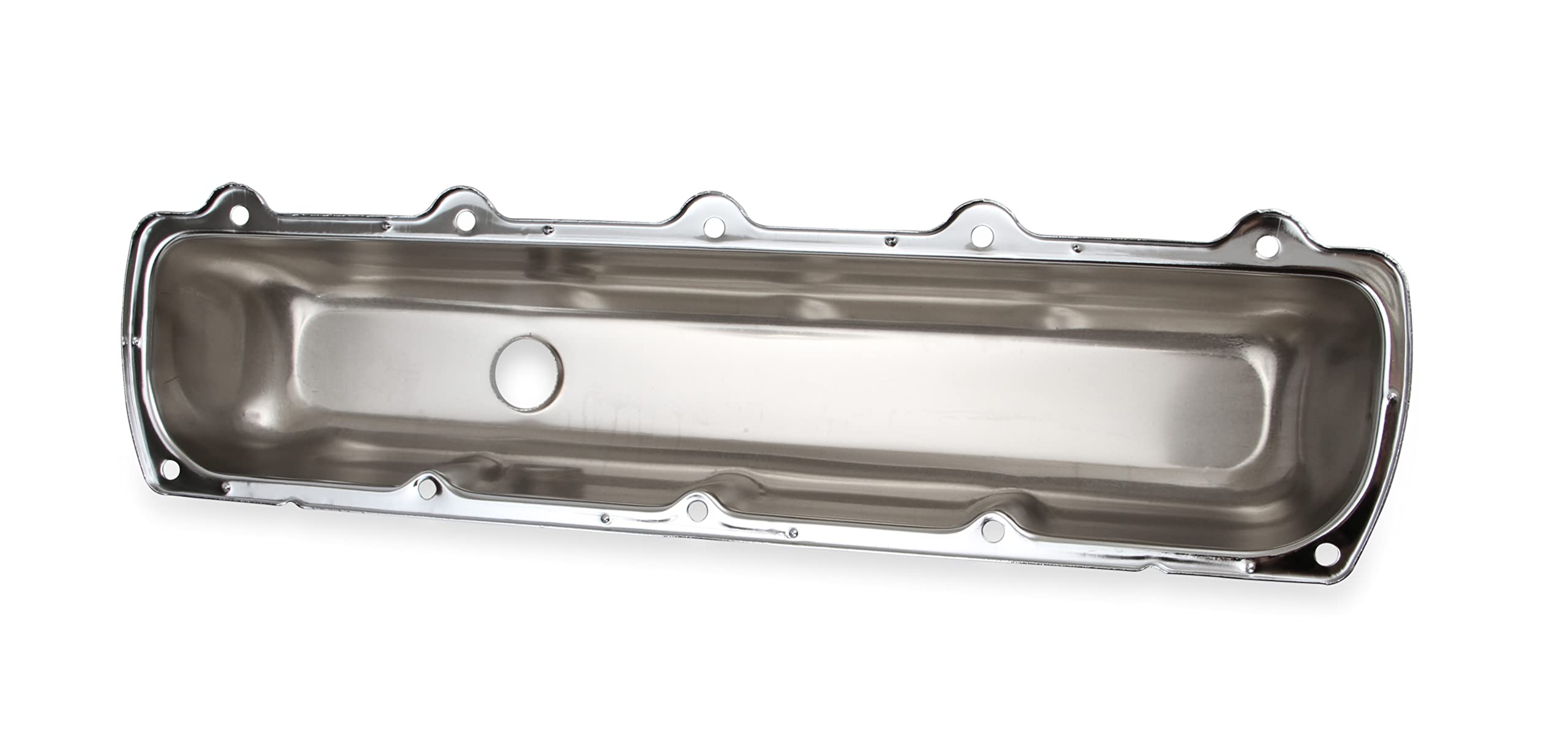 Vlv/Cvr-Olds Mr. Gasket 260-455 W/O Baf,Chrome