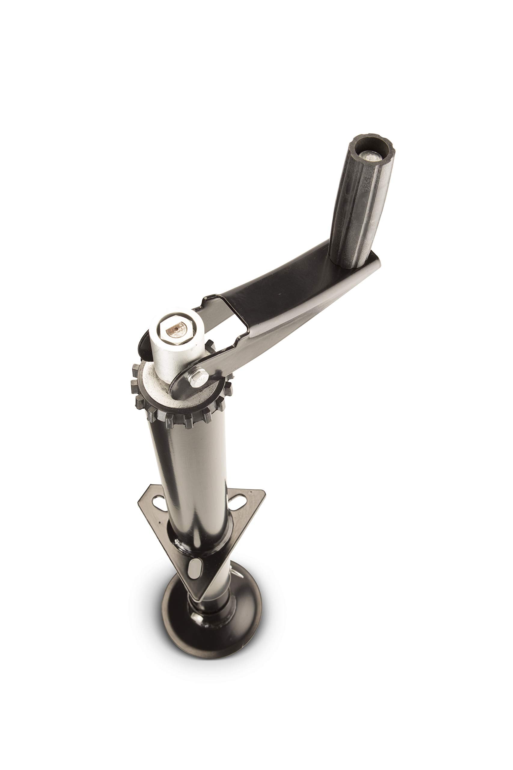Lippert Quick Drop Tongue Jack for 5th Wheel RVs, A-Frame Travel, Cargo, and Utility Trailers, Black