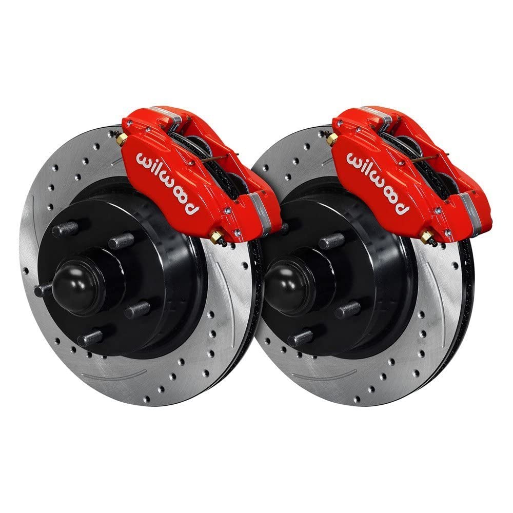 1 PC Rotor&Hub,FDL-M Front Kit,11.30" Drill-Red