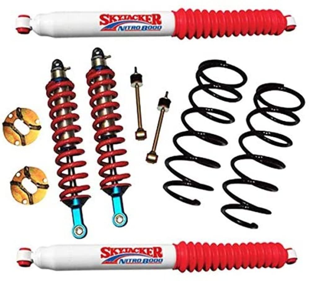 Platinum Coil-Over Suspension Lift Kit w/Shock Skyjacker FJ730K-N Incl. Rear Coils Sway Bar End Links 3 in. Lift