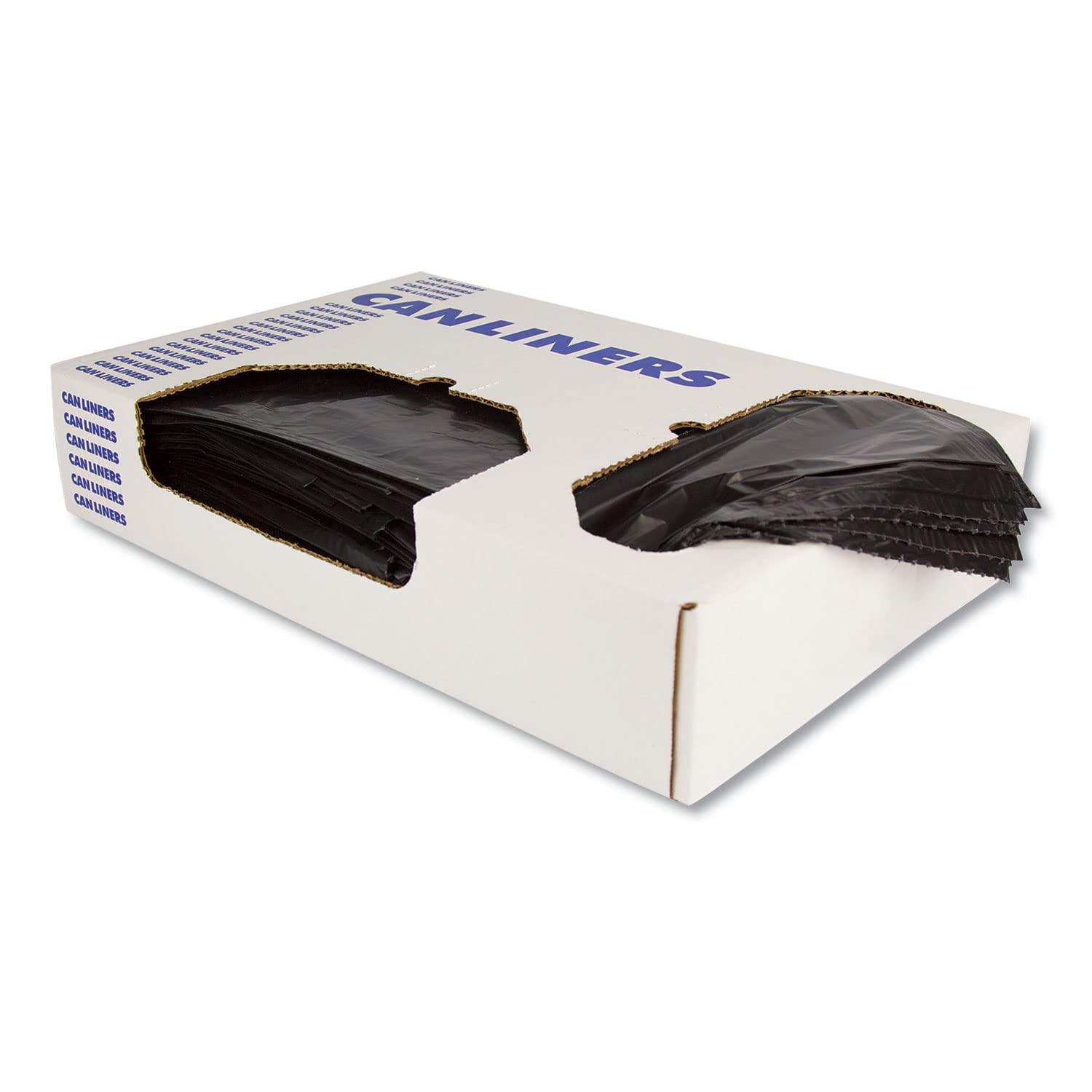 Linear Low-Density Heritage Can Liners, 10 Gal, 0.55 Mil, 24 X 23, Black, 500/carton