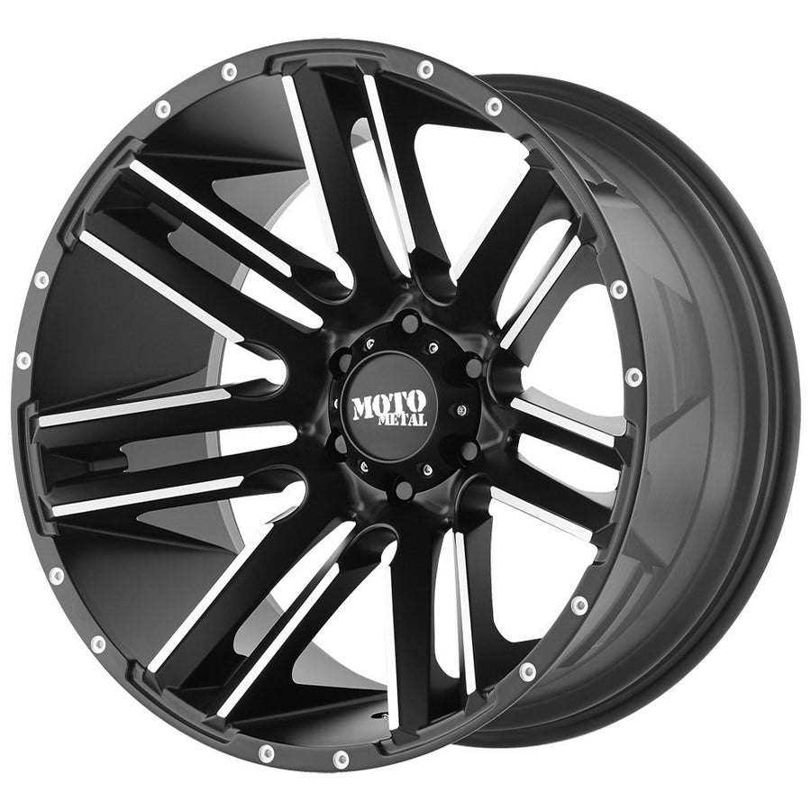 18X9 Moto Metal 6X135 5.71 18mm SATIN BLACK MACHINED - MO97889063518