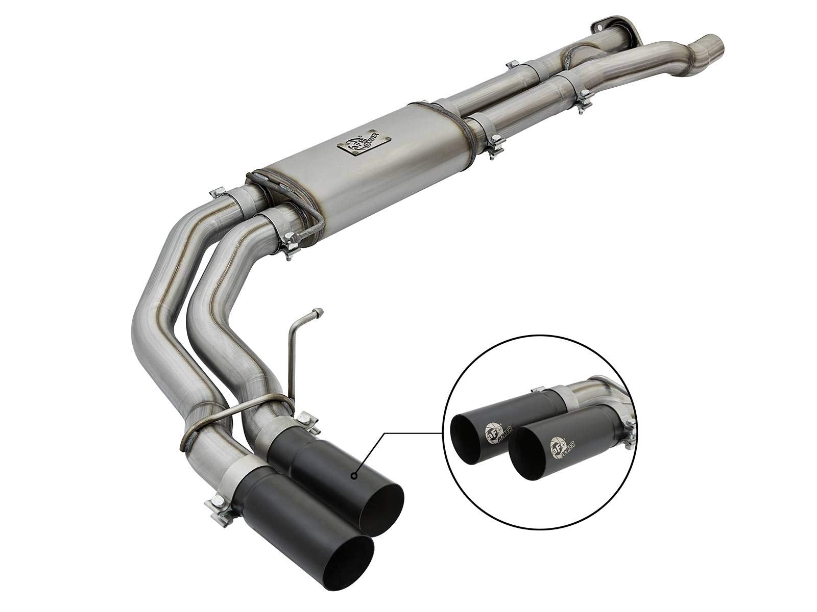 Rebel Series aFe Power 3" Stainless Steel Cat-Back Exhaust System for Ford Raptor, 1 Pack
