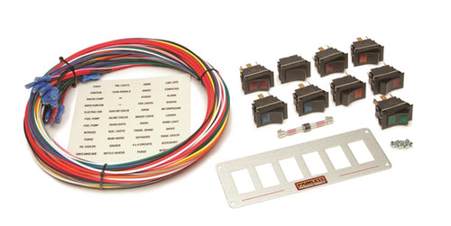 50210 Painless Performance Rocker Switch Power Panel for 1979-1986 Ford Mustang, 6-Switch