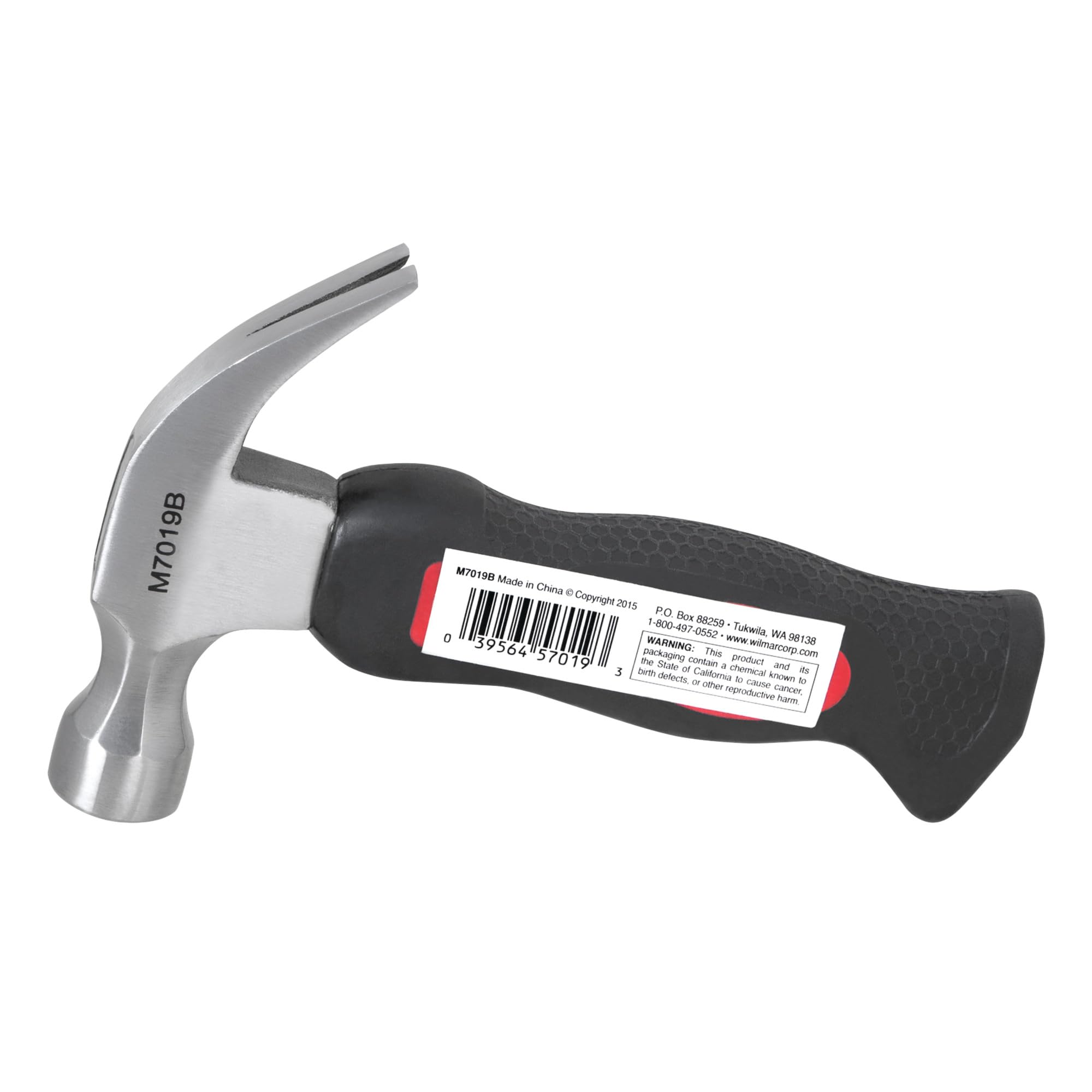8 oz Performance Tool M7019B Stubby Claw Hammer for DIY and Professional Use - Compact and Lightweight Design for Precision and Control